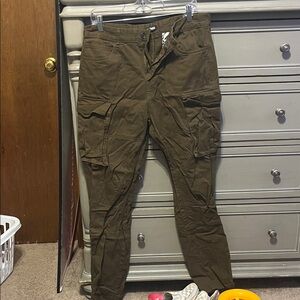 Men's Olive Cargo Pants